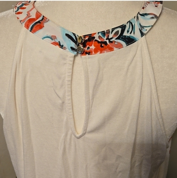 7th Avenue Design Studio Floral Top, Size M, Multicolor - Picture 6 of 7